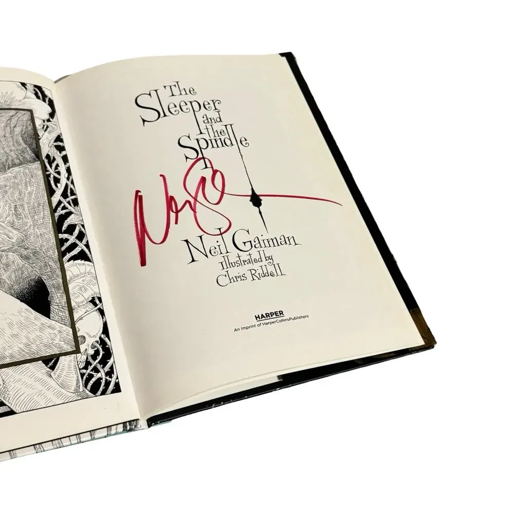 Neil Gaiman The Sleeper and the Spindle SIGNED Edition HC Chris Riddell 2015